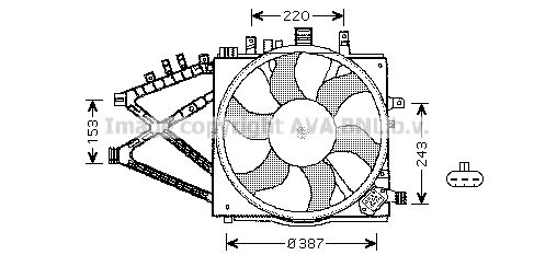 AVA QUALITY COOLING Ventilators, Motora dzesēšanas sistēma OL7521